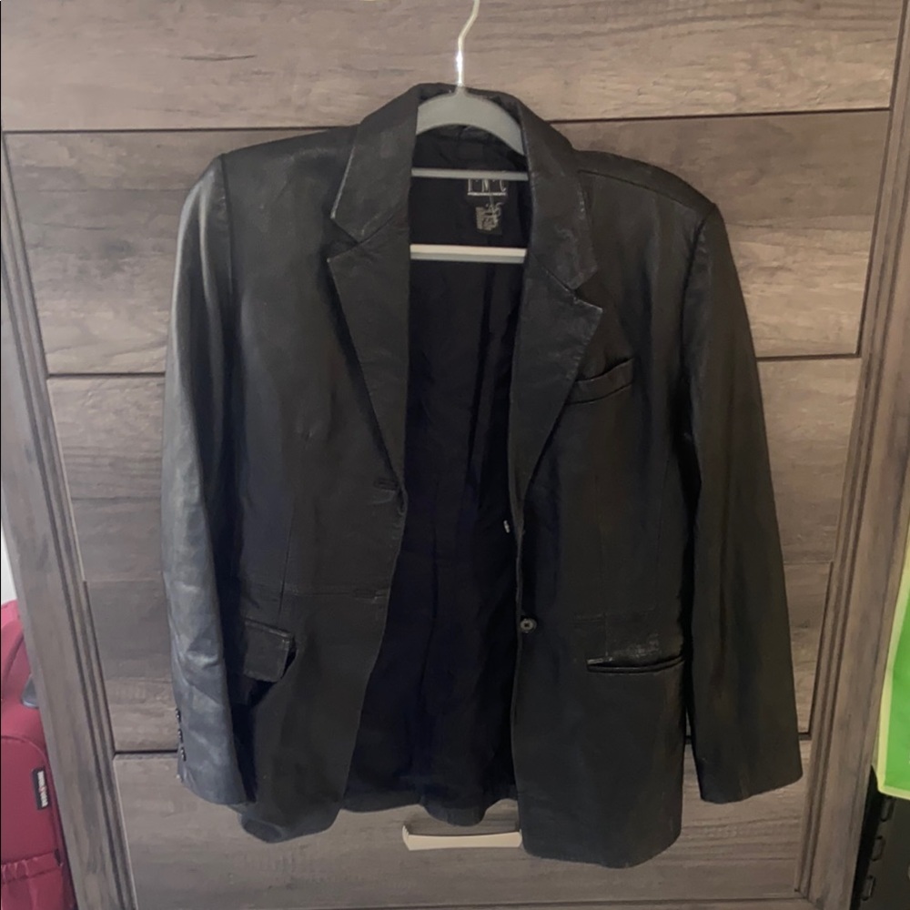 100% Real Black Leather Jacket